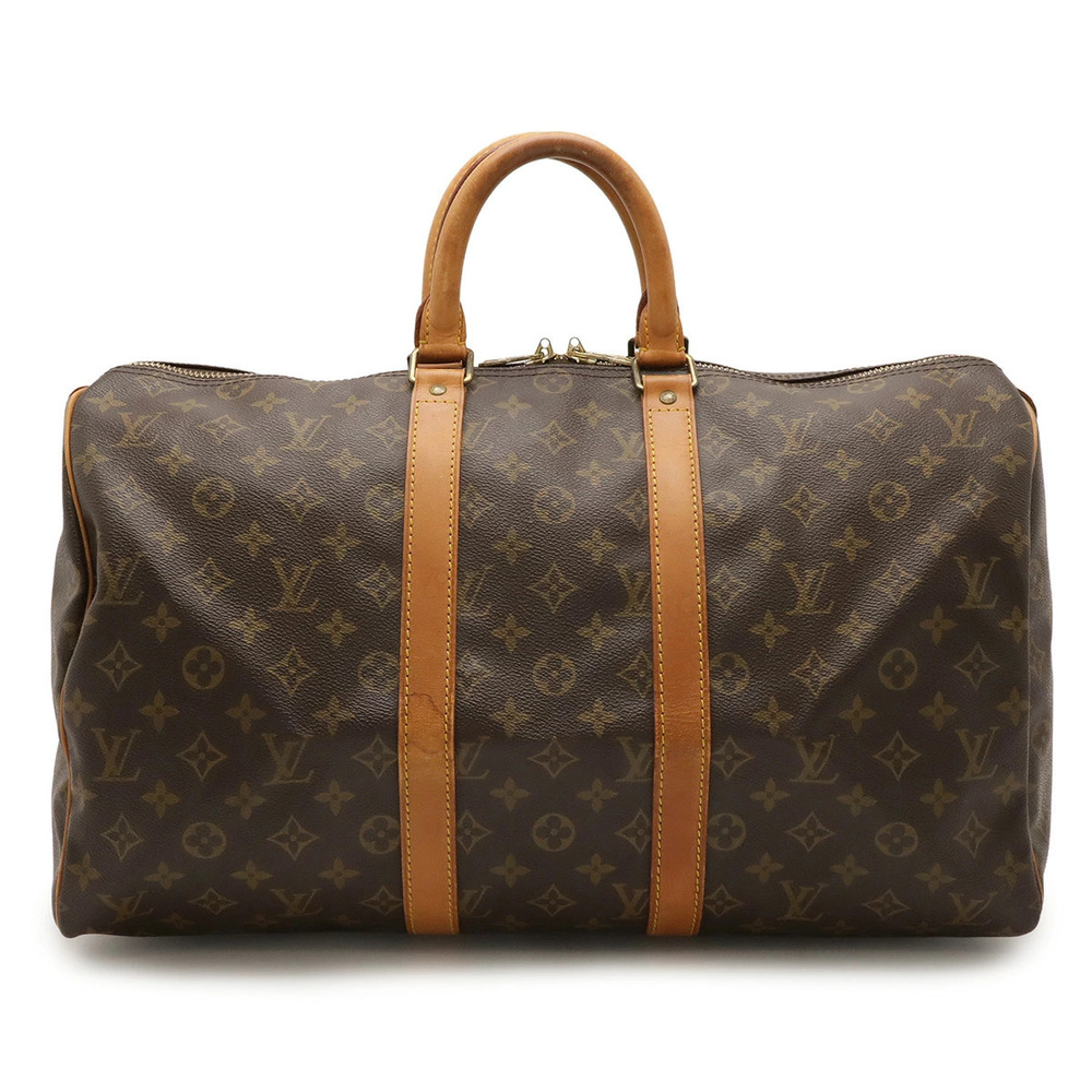 LOUIS VUITTON Monogram Keepall Boston Bag Handbag Travel